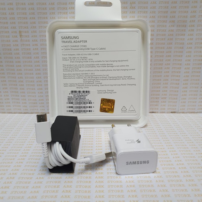 Củ Sạc Usb Type C 100% (Màu Trắng) Cho Samsung Galaxy A3 A5 A7 2017