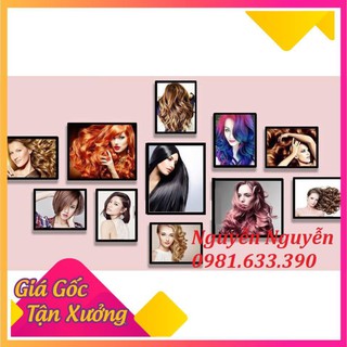 [Tranh giá xưởng] BỘ 11 TRANH FOMEX TRANG TRÍ SALON TÓC