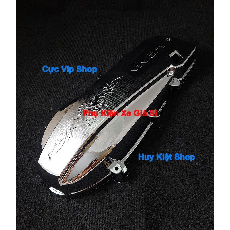 Dùng Cho Xe Lead (2017 - 2019) - Ốp Lốc Máy Lớn Xi Inox