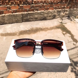 Kính Mắt Nữ Không Viền Màu Trà Khói Gọng Mảnh Cước Hàng Đẹp N21- Kính Mát Nam Nữ