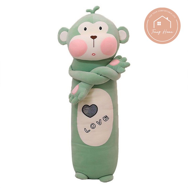 THÚ NHỒI BÔNG KHỈ CON ĐÁNG YÊU - GỐI ÔM KHỈ CON