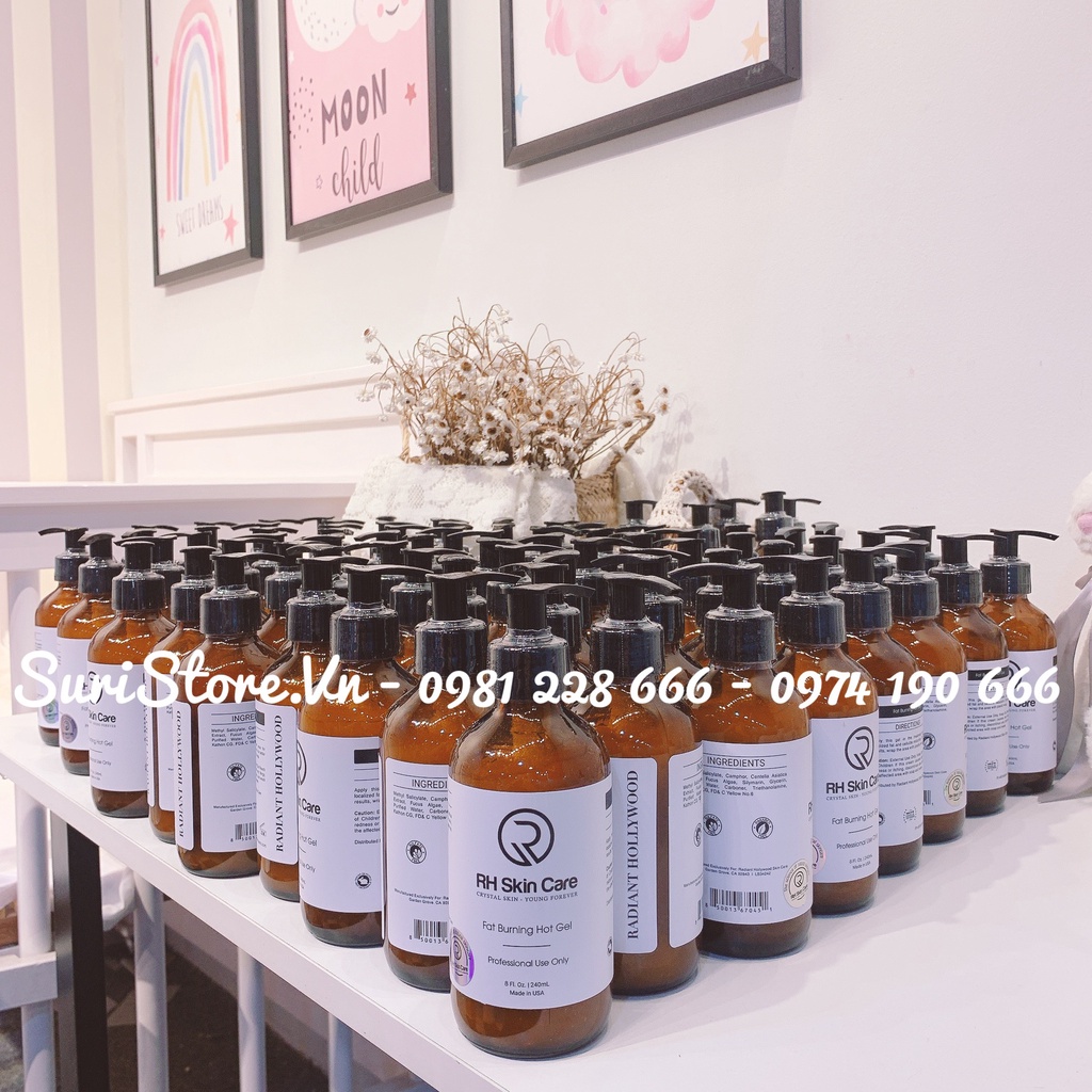 Kem gel tan mỡ RH Skin Care Fat burning hot gel tan mỡ giảm cân nặng nhanh chóng an toàn 240ml nhập khẩu Mỹ