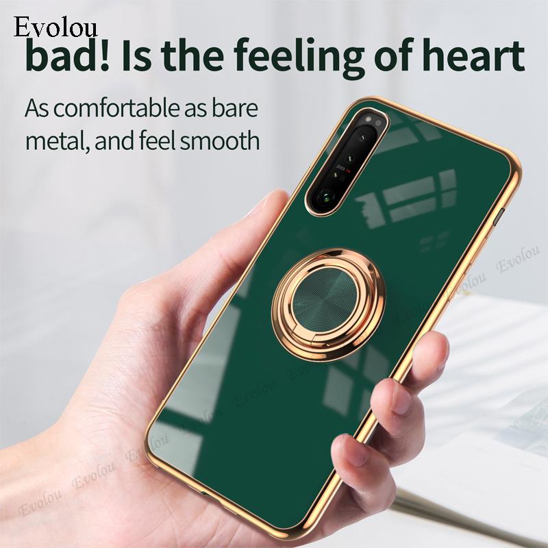 Ốp điện thoại chống sốc kèm giá đỡ từ tính cho SONY Xperia 10 5 1 iii ACE 2 Google Pixel 5A