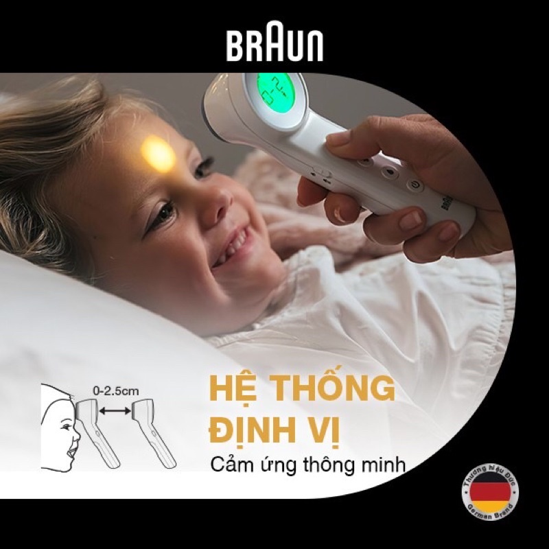 Nhiệt Kế Hồng Ngoại Đo Trán Braun BNT400WE