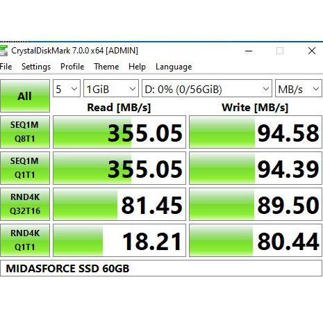 Ổ Cứng Ssd Midasforce 60gb Sata Iii-6Gb / S - Màu Đen | BigBuy360 - bigbuy360.vn