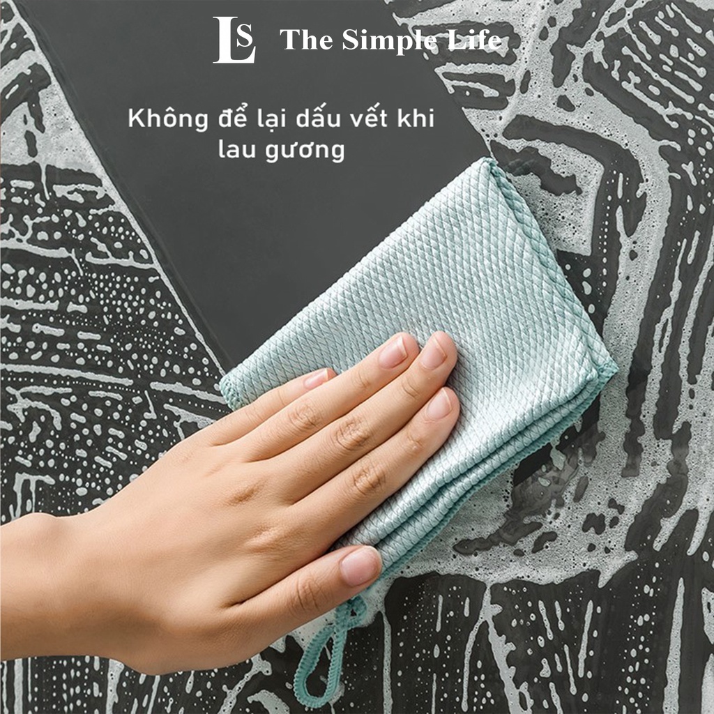 Khăn lau bếp 2 mặt siêu thấm, khăn lau tay, chén đĩa, lau bếp vảy cá siêu sạch đa năng, mềm mịn, cao cấp [CHÍNH HÃNG]
