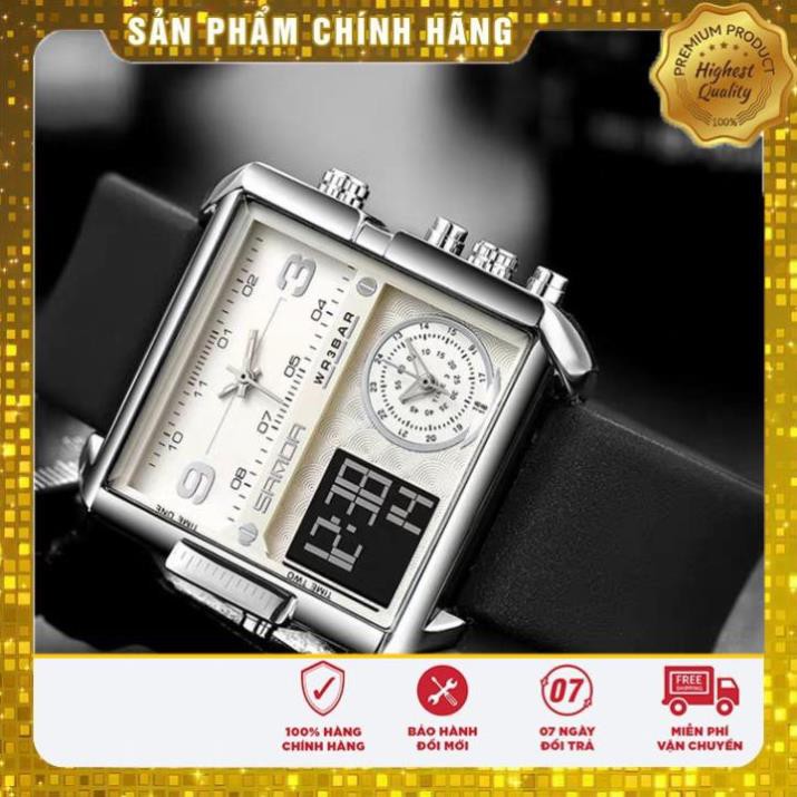 Hàng Cao Cấp -  Đồng hồ NAM SAMDA 6023 tuyệt tác chạy full tất cả các máy đồng hồ, lẫn điện tử - lỗi 1 đổi 1