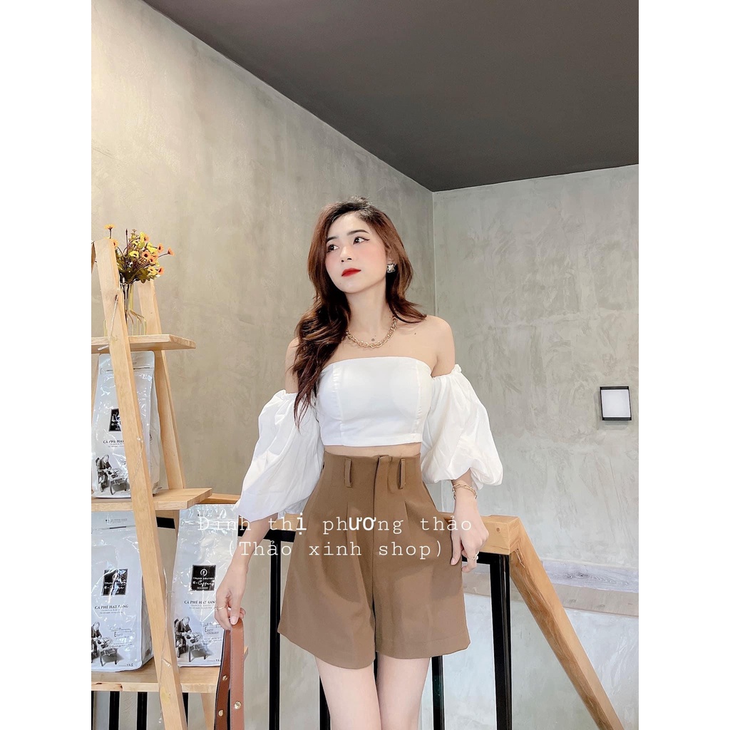 Quần short nữ chun lưng khóa giữa - Mã 808