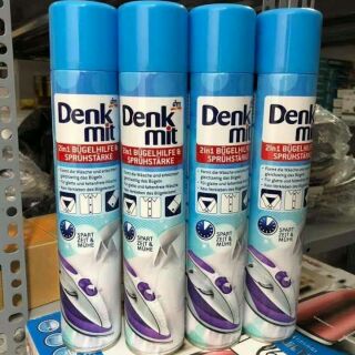 Bình xịt thơm bàn là chống nhăn khi ủi quần áo Denkmit 2 in 1