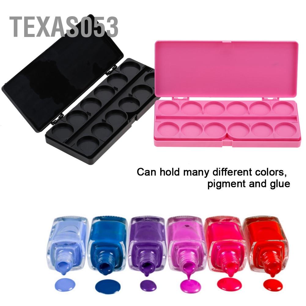 Hàng Sẵn Khay pha màu són vẽ móng tay 24 ô vuông【Texas053】