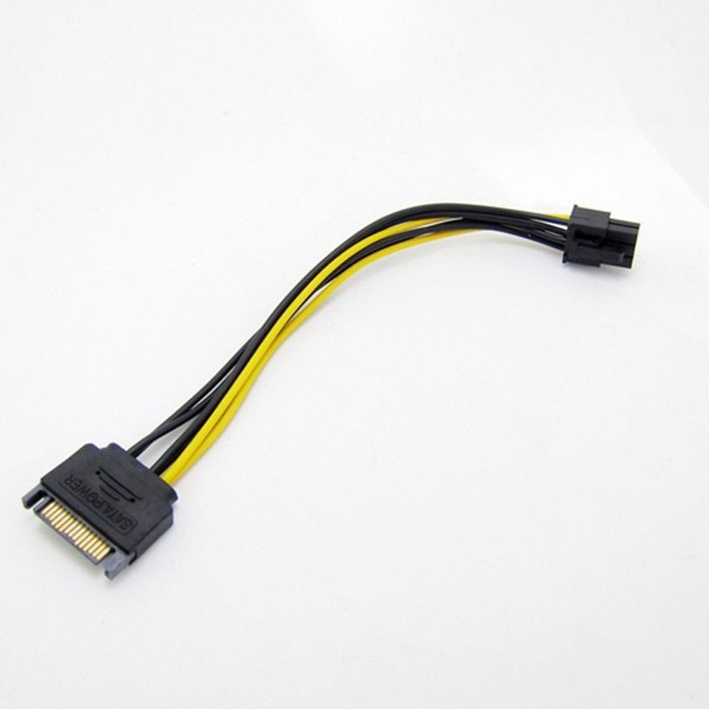 Cáp chuyển đổi nguồn SATA sang MOLEX 6 Pin