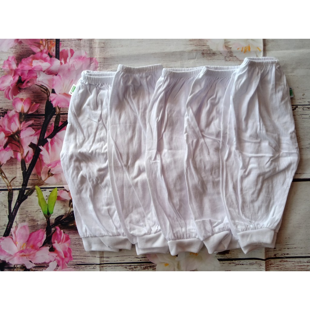 Set 5 quần dài ống bo cotton cho bé