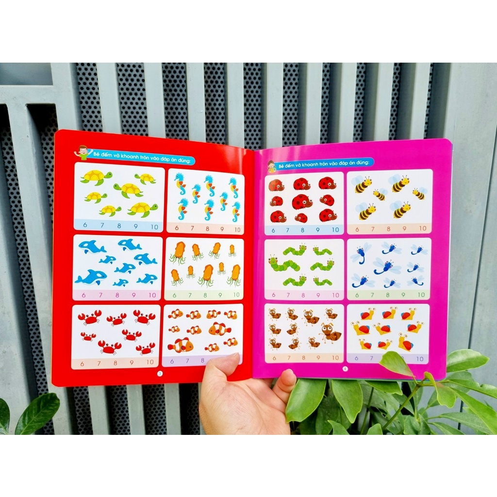 Sách - Bộ Vở viết xóa được (Wipe Clean) - Làm toán không sợ sai (Bộ 4 cuốn + tặng kèm 2 bút)