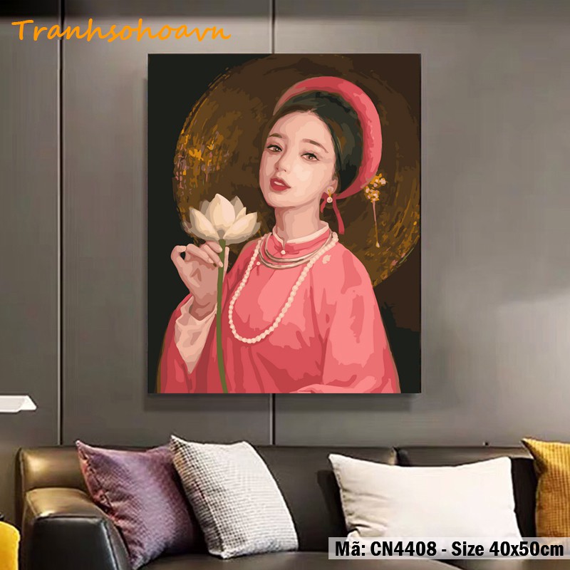 Tranh Sơn Dầu Số Hóa Cô Gái Tự Tô Màu Theo Số Tranhsohoavn Tổng Hợp Các Mẫu Siêu Hot Trend Hàng Có Sẵn