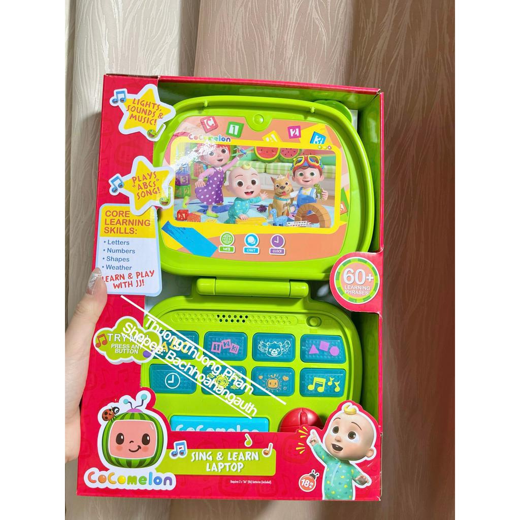 [ Hàng Mỹ ] Đồ chơi máy tính, laptop phát nhạc Cocomelon giúp bé học tiếng anh, phát triển tư duy cho bé