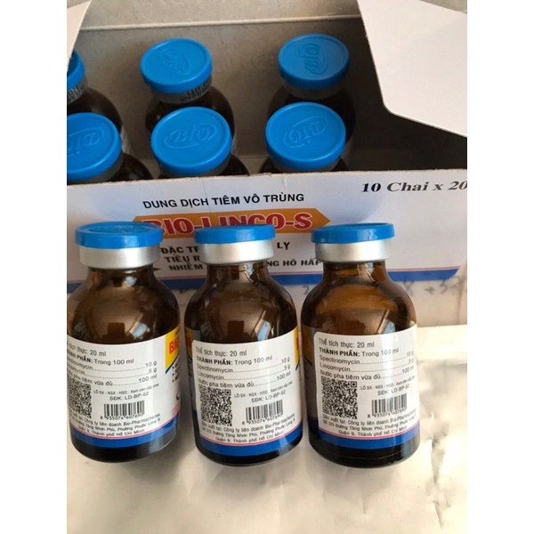 Bio-LINCO-S 100ml và 20ml tri khò khè, viêm khớp gà