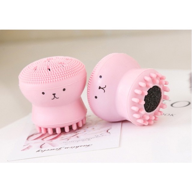 Cọ rửa mặt💕CÓ HỘP💕 hình con bạch tuộc Silicon sạch sâu da mặt | BigBuy360 - bigbuy360.vn