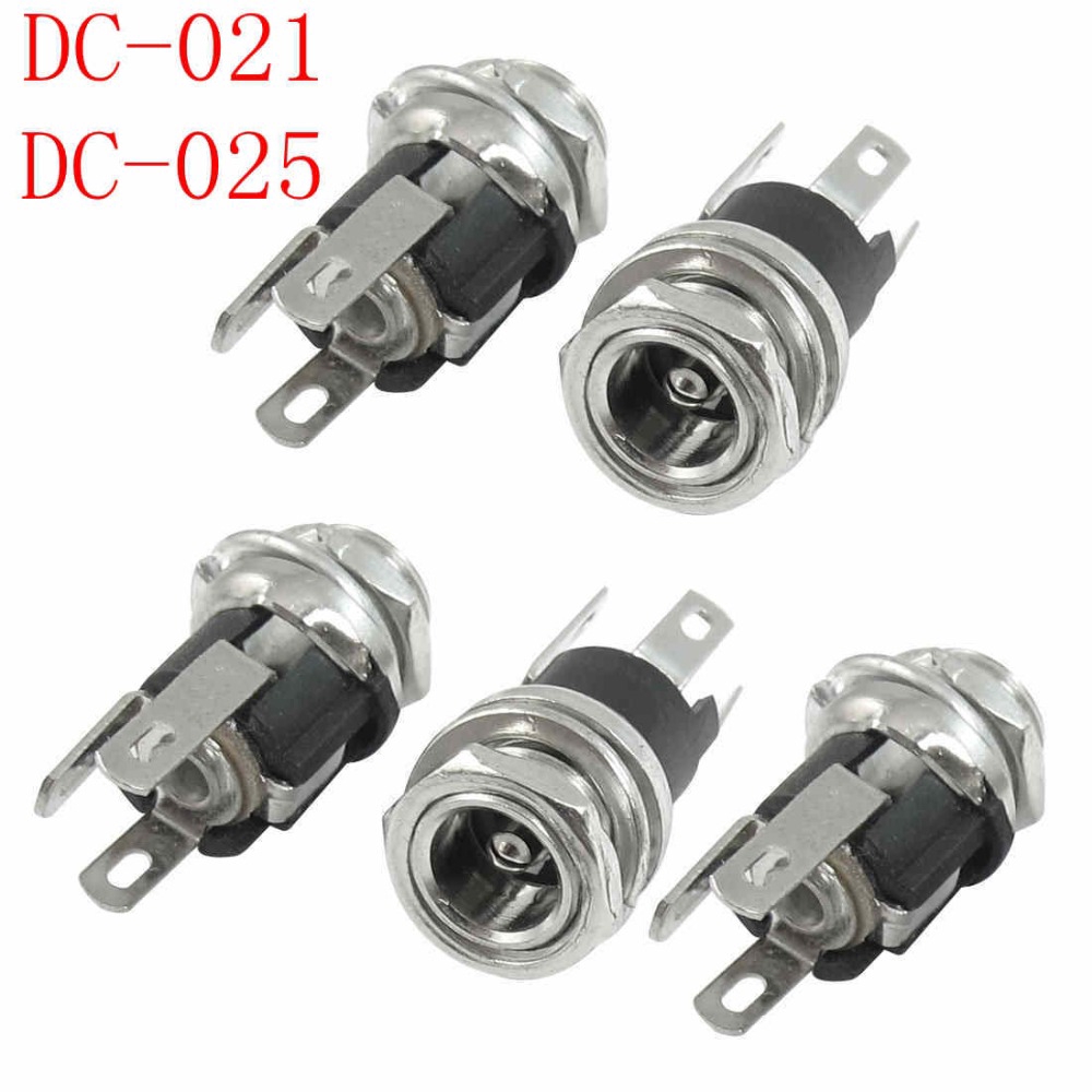 Set 10 Ổ Cắm Điện Dc-025M Dc-021 / 025 5.5-2.1mm 5.5x2.1 Dc