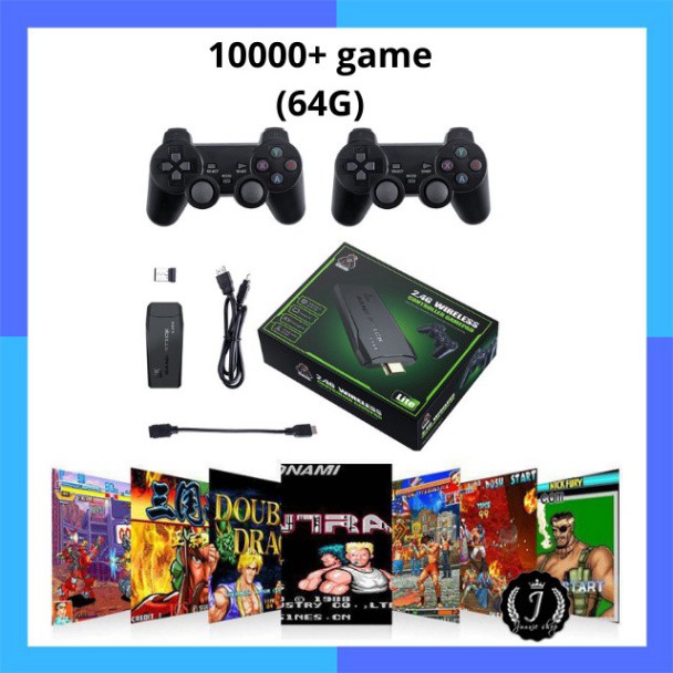 Máy Chơi Game 4 Nút HDMI Không Dây Hơn 10000 Trò Chơi - Máy chơi game không dây thẻ nhớ 64G MG01