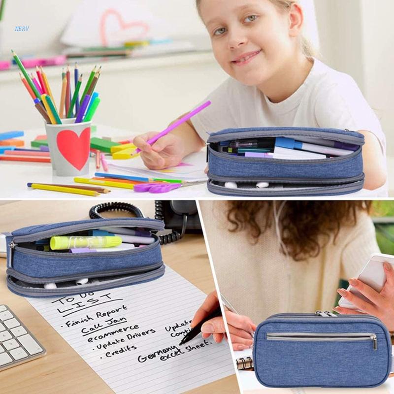 Túi Đựng Bút Thiết Kế Đơn Giản Sức Chứa Lớn Tiện Dụng Cho Gia Đình / Văn Phòng