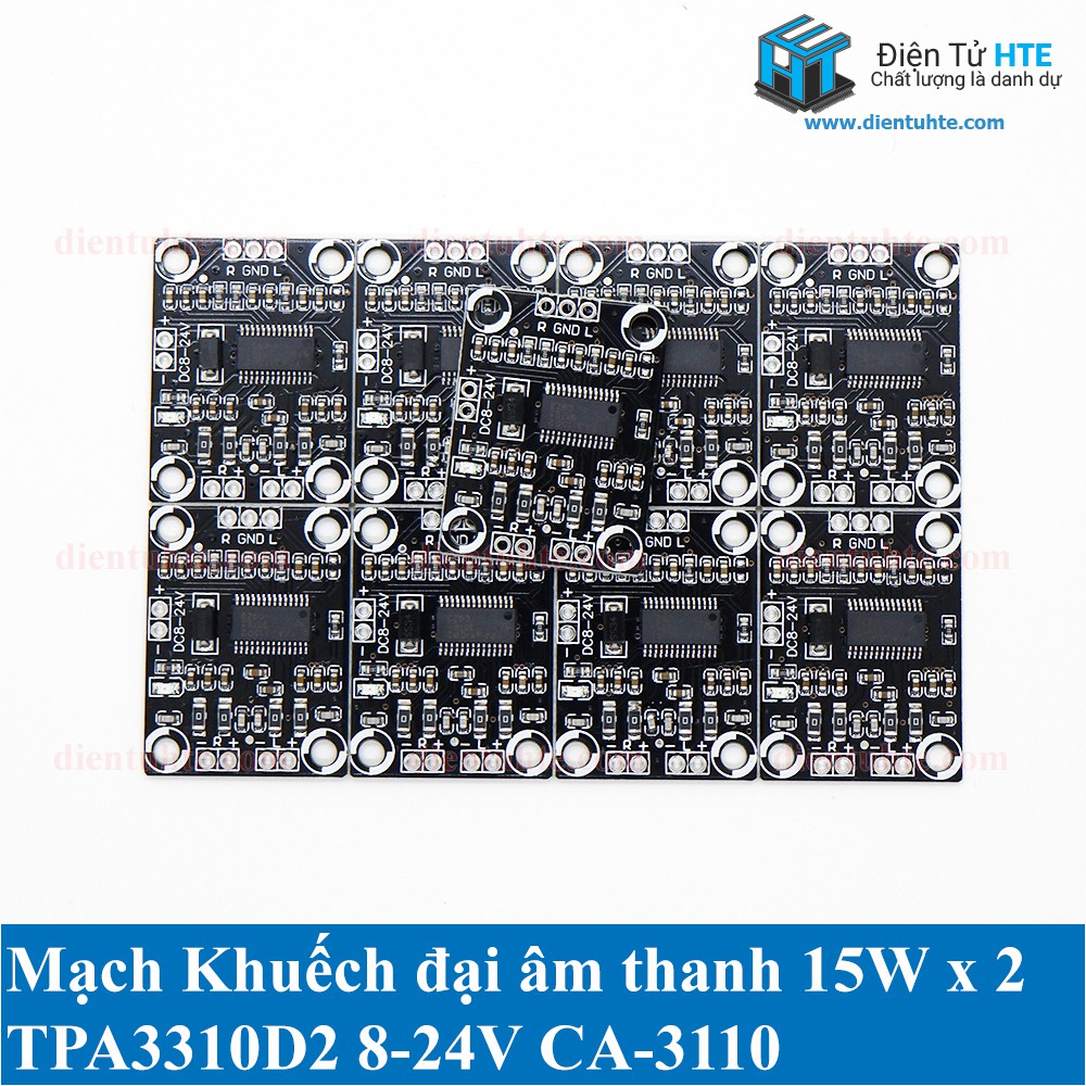 Mạch khuếch đại âm thanh TPA3110 15W + 15W CA-3110 [HTE Quy Nhơn CN2]