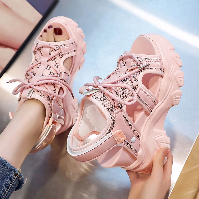 Giày Sandal Cao Gót Thể Thao 2022 Đế Dày Phong Cách Mới