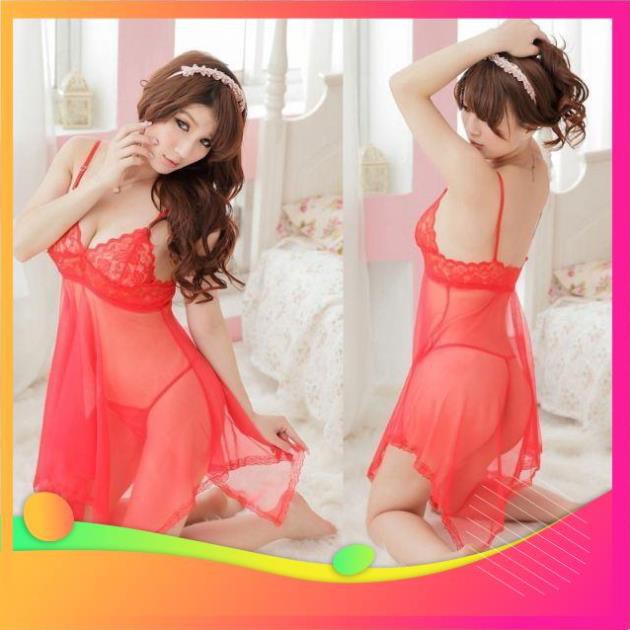 [ COSPLAY SEXY KATA - HÀNG CAO CẤP ] Váy ngủ sexy gợi cảm trong suốt (tặng quần chíp) | BigBuy360 - bigbuy360.vn