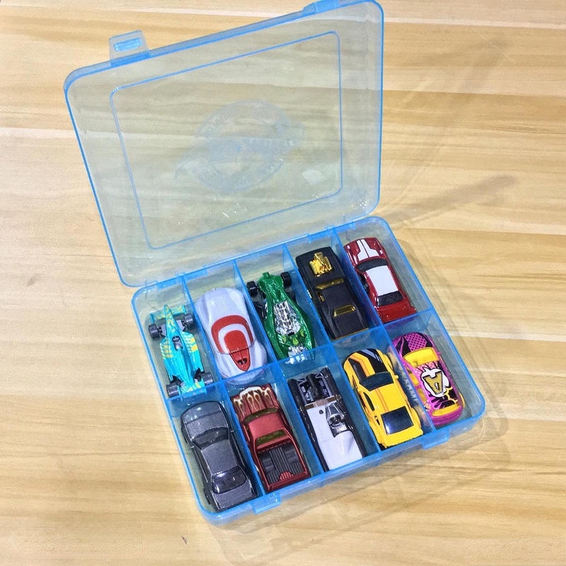 Hot Wheels Hộp Nhựa Trong Suốt Đựng Đồ Chơi Cho Các Bé