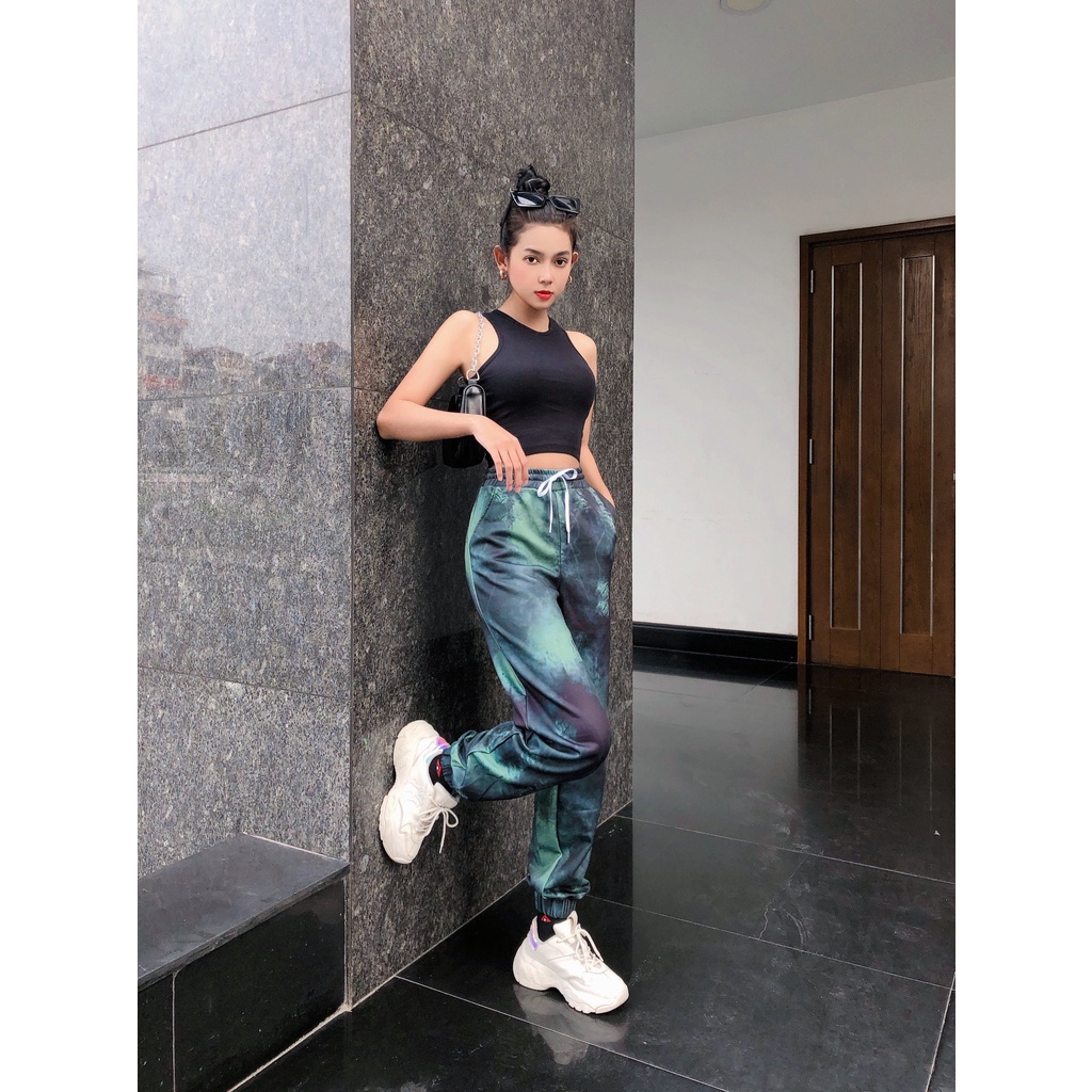 Set bộ nữ, set bộ thể thao loang màu chất thun cao cấp freesize 44-54kg SKUS-128