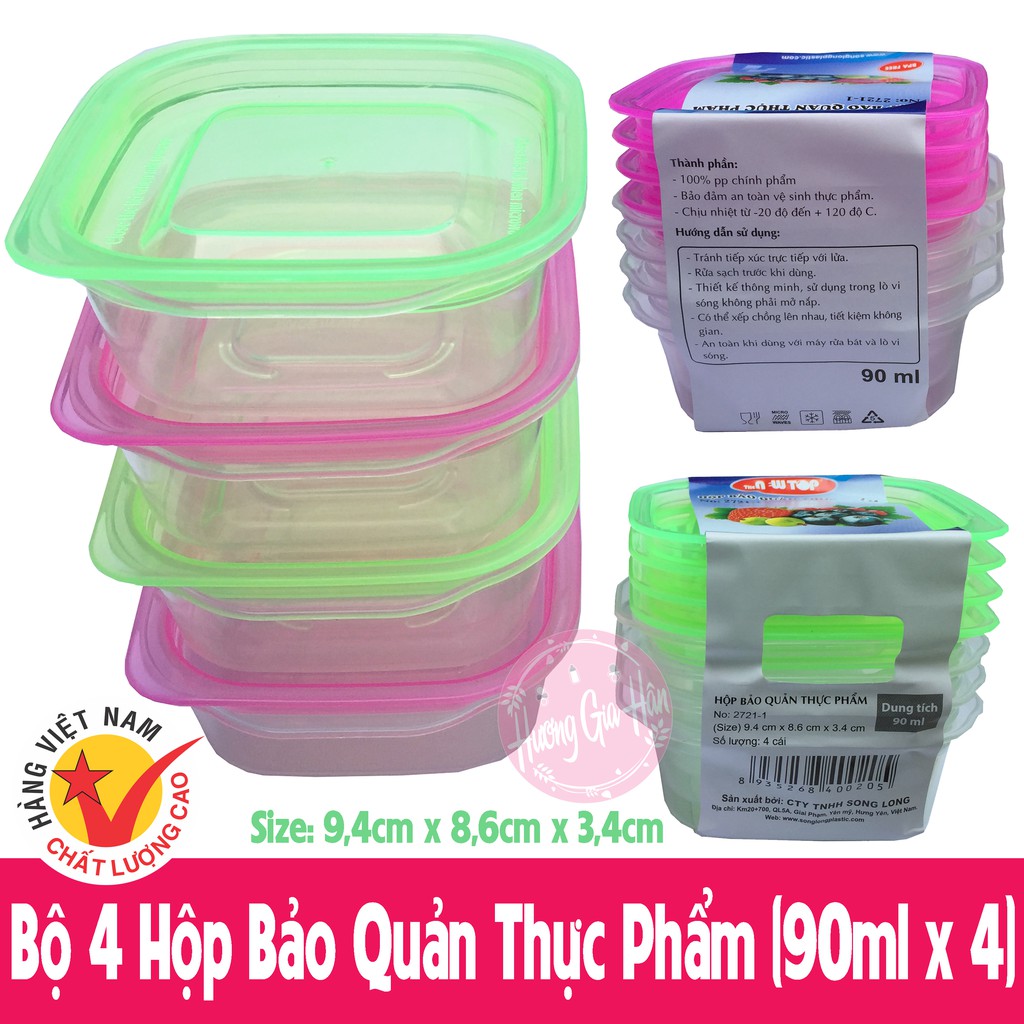 Hộp nhựa 90ml