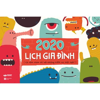 Lịch 2020 - Bộ Lịch Gia Đình 2020 (Mẫu Monster)