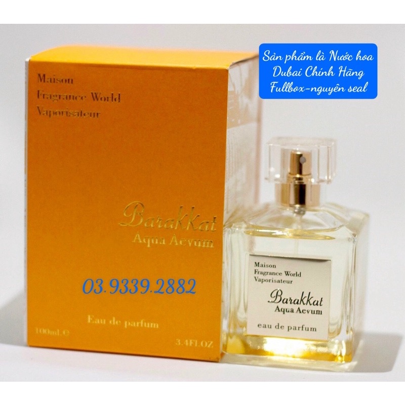 Nước hoa Dubai Barakkat A.q.u.a Aevum-100ml