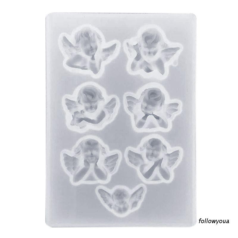 Khuôn Silicone Làm Mặt Dây Chuyền Hình Thiên Thần Nhỏ