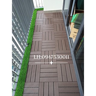 Combo 10 Vỉ Sàn Gỗ Nhựa Composite Lót Sàn Ban Công