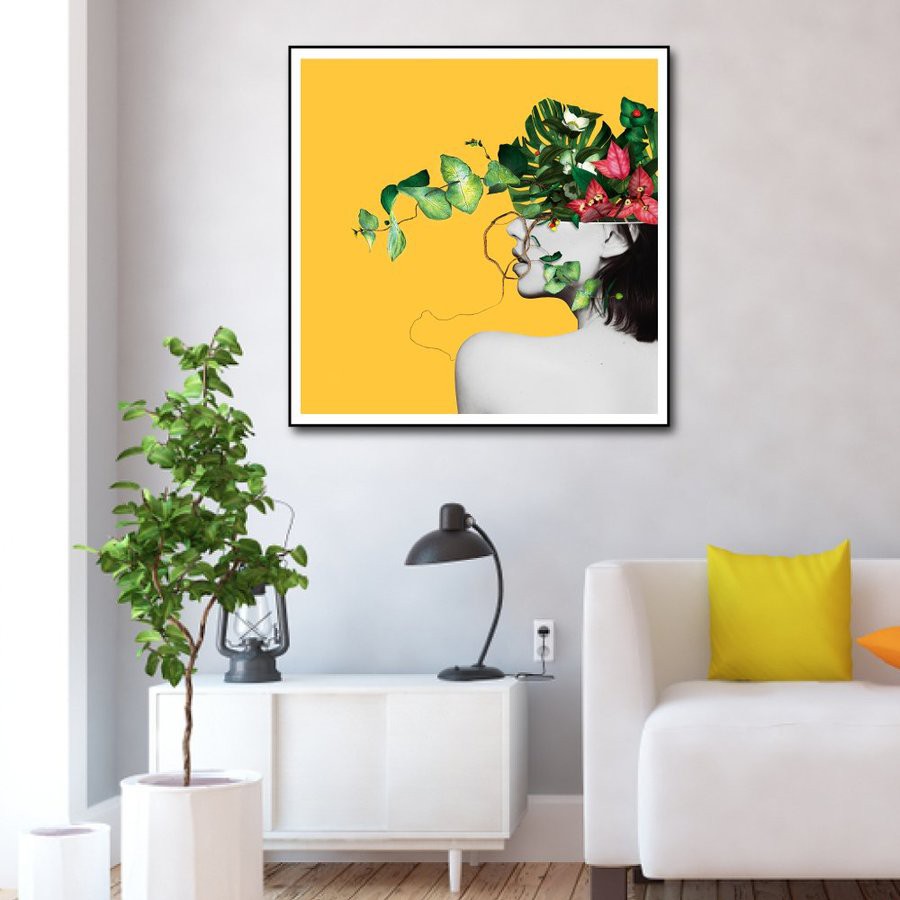 Tranh treo tường Canvas Lala 1 tấm nghệ thuật tặng kèm đinh treo 3 chân chuyên dụng