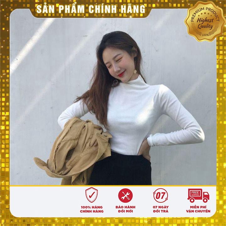 🌸 11428-4B1 Áo thun cổ lọ lụa 3 phân, nhã nhặn, lịch sự 🌸