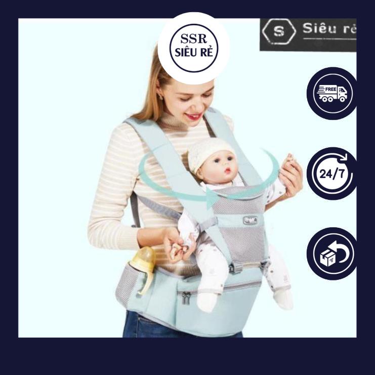 Đai Địu em bé 4 tư thế tác dụng chống gù an toàn cho sự phát triển của trẻ em(PD5069)