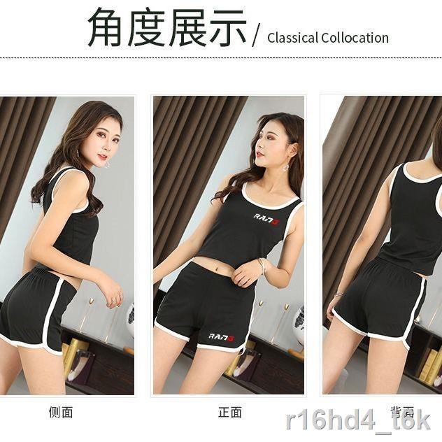 Bộ thể thao ngắn tay thông thường Nữ Tank Top Quần đùi ở nhà đồ ngủ học sinh Hàn Quốc Dịch vụ Yoga