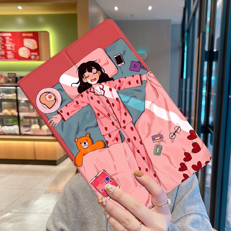 Bao Da Máy Tính Bảng In Họa Tiết Sáng Tạo Chống Rơi Vỡ Cho 2021 ipad mini6 / 5 8.3 inch air2 / 3 iPad2 / 3 / 4 Ốp