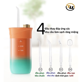 Máy Tăm Nước Oral Irrigator (Combo máy kèm 4 đầu tăm) Bảo hành 3 tháng