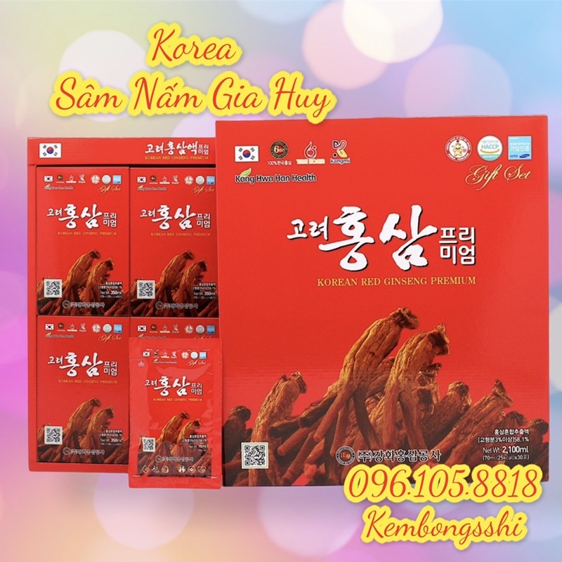 [HÀNG MỚI VỀ] Nước Hồng Sâm 6 năm tuổi Kanghwa Hàn Quốc, hộp 30gói