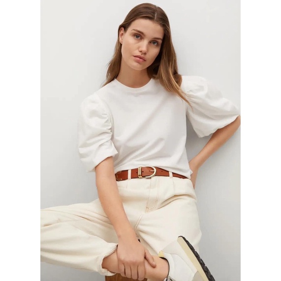 Áo thun tay bồng Mango | Hàng hiệu vợt sale