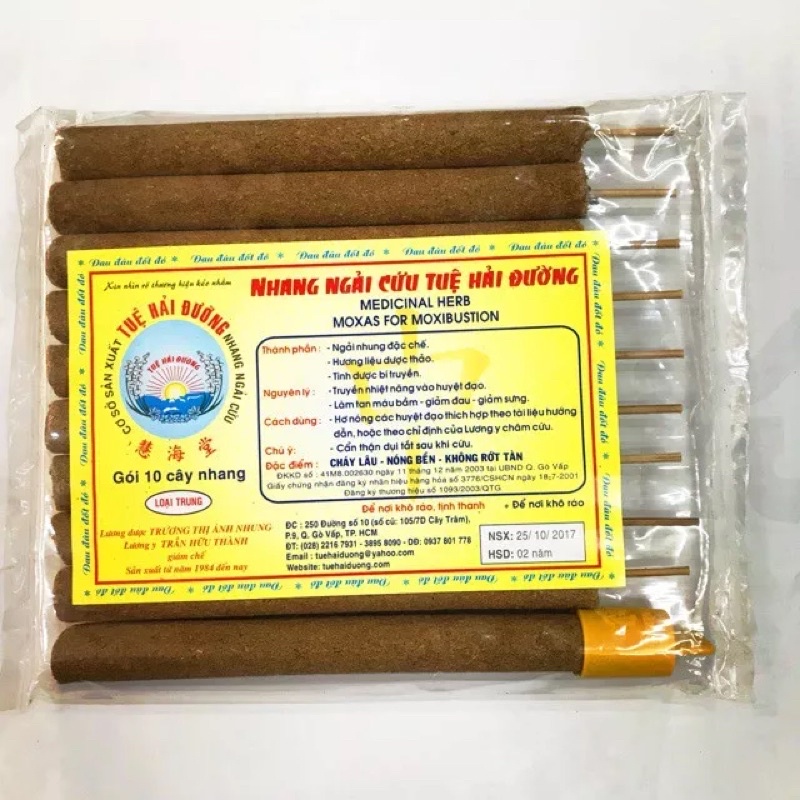 Điếu Ngải Cứu Tuệ Hải Đường Gói 10 Cây