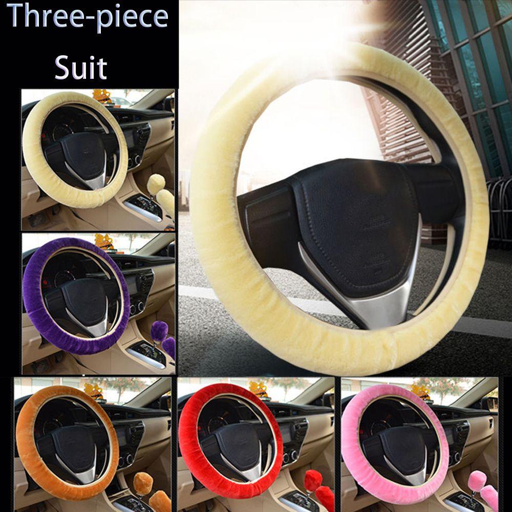 Vỏ Bọc Vô Lăng Phối Lông Siêu Dày Nhiều Màu Thời Trang Mùa Đông