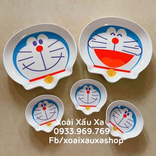 Dĩa sứ hoạt hình đoraemon trang trí dễ thương