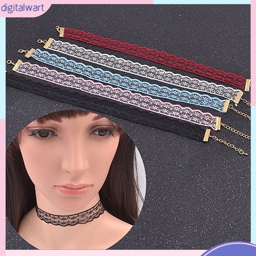 Vòng Cổ Choker Ren Phong Cách Cổ Điển Thanh Lịch Dành Cho Nữ