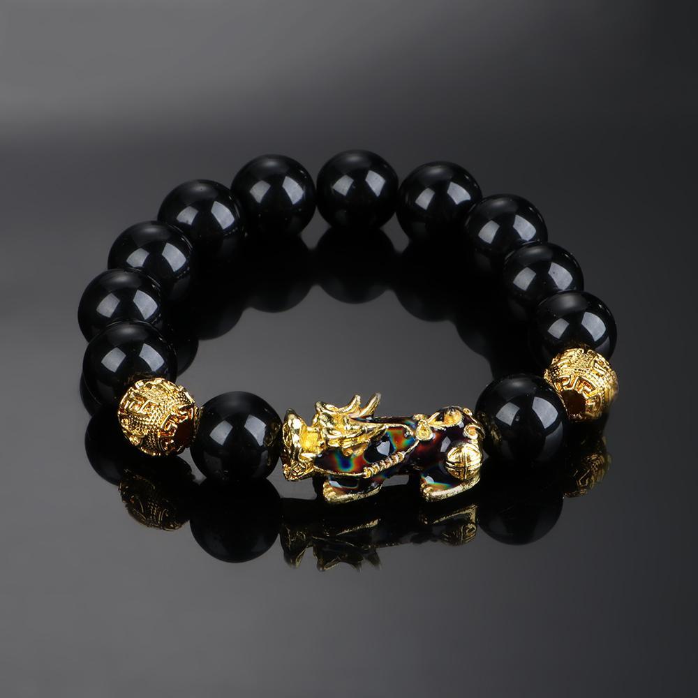 Vòng Đeo Tay May Mắn Cho Nam|Mặt Dây Chuyền Hình Linh Vật Thay Đổi Màu Sắc