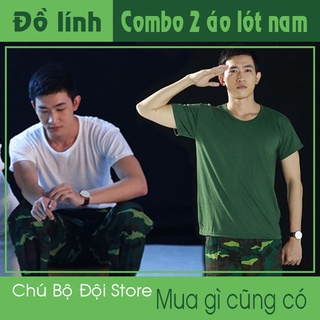 Combo 2 áo lót thun cotton unisex đồ lính xịn bao sang bao ngầu