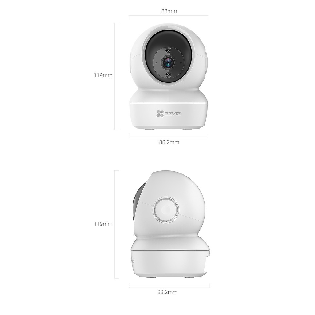 Camera wifi xoay 360 độ, Ezviz C6N 2MP 4MP 2K siêu nét, đàm thoại 2 chiều