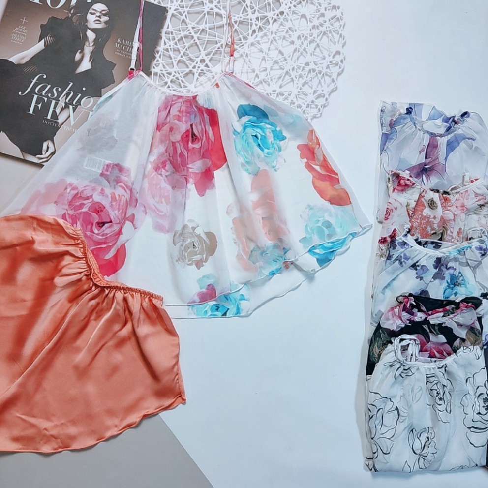 [ẢNH CHỤP THẬT] Đồ ngủ sexy nữ 🥰Free ship🥰 Bộ yếm Voan Tơ  sexy satin phối voan size <65kg Đường May Kĩ | BigBuy360 - bigbuy360.vn